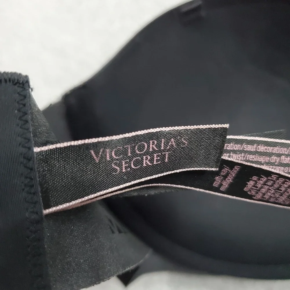 Victoria's Secret Women Bra 34DD Black Multi Way Lightly Lined Underwired READ